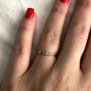 Diamond promise ring